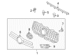 2007 Toyota RAV4 Grille Diagram - 53101-42160