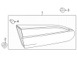 Toyota Corolla Cross Tail Light Diagram - 81580-0A140