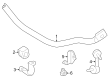 Toyota Sequoia Sway Bar Bracket Diagram - 48836-0C040