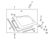 2005 Toyota Sienna Weather Strip Diagram - 62743-AE010