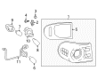 Toyota FJ Cruiser Light Socket Diagram - 81555-35380