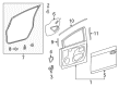 2015 Toyota Prius V Weather Strip Diagram - 67861-47040