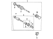 1999 Toyota Celica CV Joint Diagram - 43470-29338