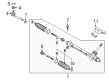 2019 Toyota Yaris Tie Rod End Diagram - 45047-WB002