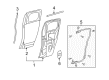 Toyota FJ Cruiser Door Seal Diagram - 67874-35010