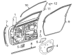 Toyota Mirai Door Seal Diagram - 67861-62010