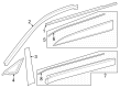 Toyota Crown Door Moldings Diagram - 75710-30570