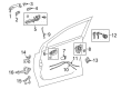 2023 Toyota Corolla Cross Door Lock Cylinder Diagram - 69052-0A050