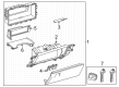 2023 Toyota Tundra Glove Box Diagram - 55320-0C040-C0