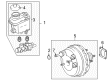 2013 Toyota Tundra Brake Booster Diagram - 44610-0C072