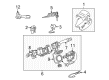 2014 Toyota FJ Cruiser Steering Column Cover Diagram - 45286-35906-B3