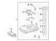 2023 Toyota 4Runner Dome Light Diagram - 81260-35710-B0