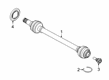 Toyota Transfer Case Output Shaft Snap Ring Diagram - 90118-WA276