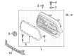 2016 Toyota Tacoma Grille Diagram - 53112-04050