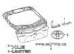 Toyota Prius Prime Emblem Diagram - 75442-47180