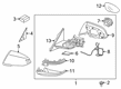 2021 Toyota GR Supra Mirror Actuator Diagram - 89430-WAA02