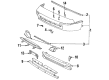 Toyota MR2 License Plate Diagram - 75111-17010