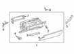 2019 Toyota Avalon Glove Box Diagram - 55303-07051-C0