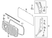 2020 Toyota Tundra Weather Strip Diagram - 68291-0C030