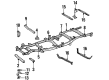 Toyota T100 Front Cross-Member Diagram - 51201-34020