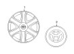 2009 Toyota Matrix Wheel Cover Diagram - 42621-02101