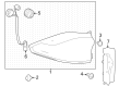 Toyota Grand Highlander Tail Light Diagram - 81550-0E340