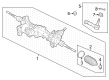 2023 Toyota Sequoia Steering Column Cover Diagram - 45025-0C030