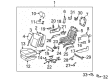 2005 Toyota Sienna Armrest Diagram - 72820-AE110-B1