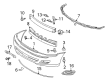 Toyota Avalon License Plate Diagram - 75101-AC030