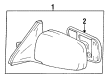 1990 Toyota Camry Car Mirror Diagram - 87931-32210