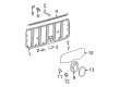 2008 Toyota 4Runner Weather Strip Diagram - 68291-35021