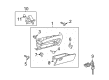 2013 Toyota Venza Glove Box Diagram - 55501-0T010-C0