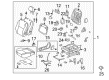 Toyota Matrix Seat Cushion Diagram - 71001-0ZY50-B0