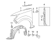 2013 Scion xB Fender Diagram - 53811-12B31