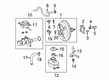 2018 Toyota Sienna Brake Booster Vacuum Hose Diagram - 44750-08090