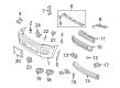 2012 Toyota Sequoia License Plate Diagram - 52114-0C010