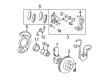 2003 Toyota Camry Brake Caliper Bracket Diagram - 47721-06070