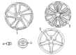 2022 Toyota RAV4 Prime Spare Wheel Diagram - 42611-42580