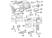 2013 Scion xD Dash Panel Vent Portion Covers Diagram - 55607-52020