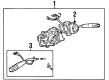 1989 Toyota Camry Turn Signal Switch Diagram - 84310-32840