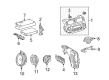 2015 Toyota Prius Plug-In Car Speakers Diagram - 86160-47070