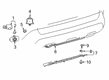 2021 Toyota RAV4 Parking Assist Distance Sensor Diagram - 89341-60060-C3