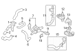 2022 Toyota Corolla Cross Coolant Reservoir Hose Diagram - 16282-24020