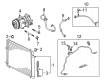 2019 Toyota Corolla A/C Hose Diagram - 88710-0Z460