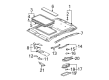 2000 Toyota Avalon Sun Visor Diagram - 74320-AC201-B0