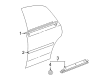 2004 Toyota Avalon Door Moldings Diagram - 75742-AC020-B0