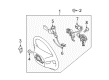 Toyota Sequoia Steering Wheel Diagram - 45100-0C390-C0