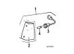 Toyota Starlet Side Marker Light Diagram - 81610-10040