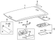 2000 Toyota RAV4 Dome Light Diagram - 81260-14080-B6