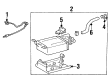 2004 Toyota Matrix Vapor Canister Diagram - 77740-01031